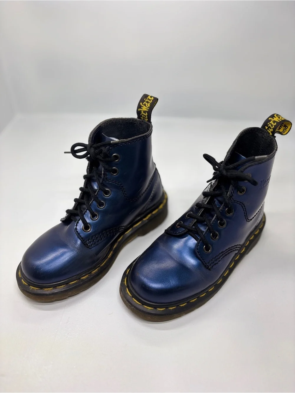 Dr. Martens Made in England 1460 Navy Blue 8-Eye Boots Kids 13